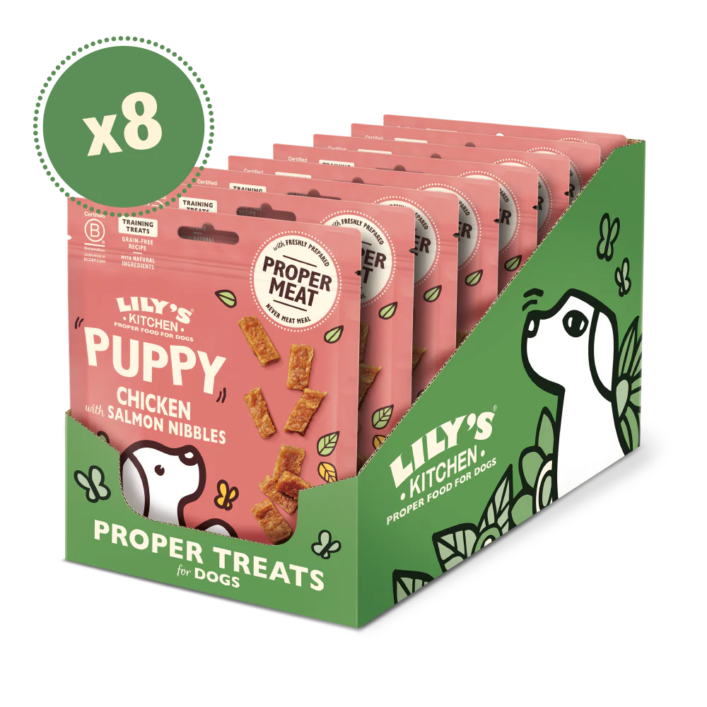 Chicken Nibbles with Salmon Puppy Treats (8 x 70g)